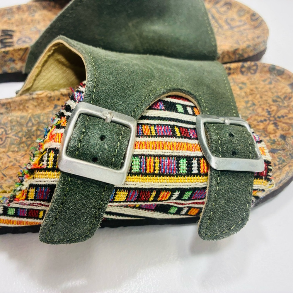 MUK LUKS Women's Valerie Terra Turf Sandals Green Size 8 Lightweight - Picture 8 of 8